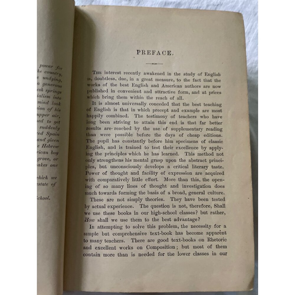 Lessons In English Lockwood 1895 Hardcover Book Language Composition Rhetoric Li - Picture 11 of 16